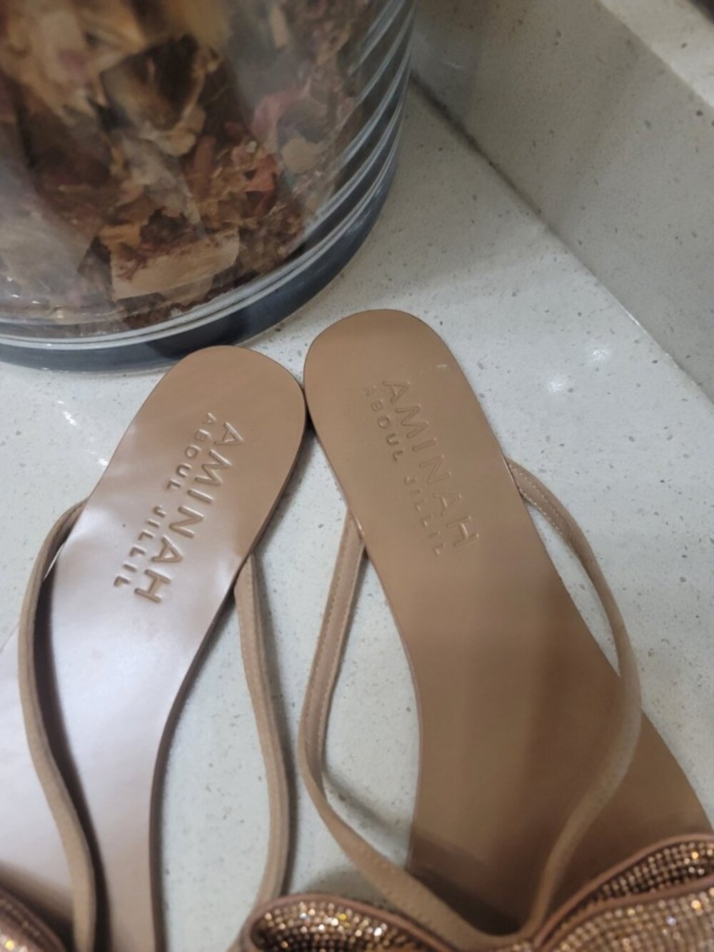 Aminah Abdul Jillil Soleil Brown Ballet Flats Size 8 M - Picture 2 of 5